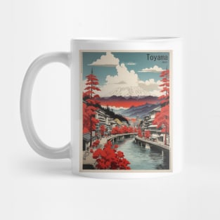 Toyama Japan Travel Vintage Tourism Poster Mug